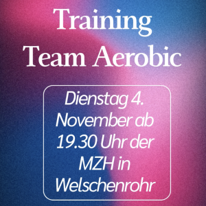 Öffentliches Training Team Aerobic
